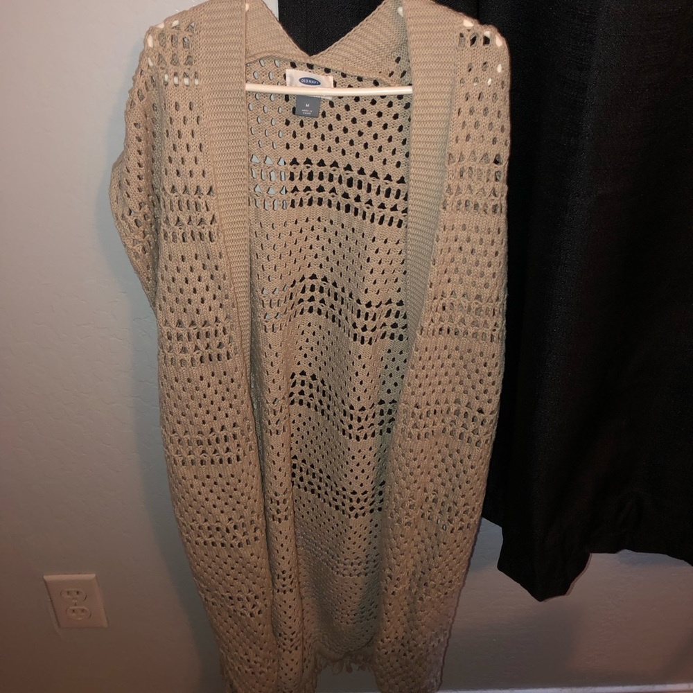 Womens sleeveless coverup cardigan